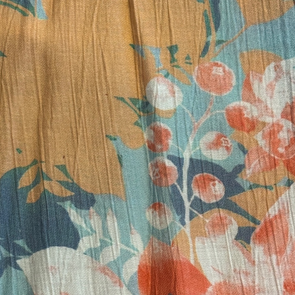 Easel Oversized Patchwork Button-Up Blouse - image 5